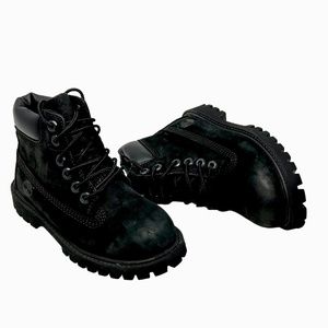 Timberland Premium 6-inch toddler black Waterproof leather boots size 10 toddler